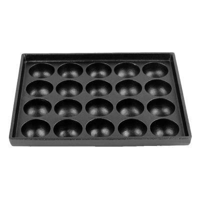 China CLASSIC Square Pre-seasoned Cast Iron Cake Baking Tray Pan 20 Holes for sale