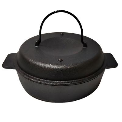 China CLASSIC Chef-cookwares Traditional Cookware Cast Iron Baked Potatoes And Corn Ovenware With Two Handles For Cooking for sale