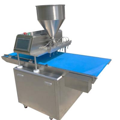 China High Efficiency Easy Operation Log Cake Cream Spread Tart Filling Machine For Sponge Cake Rolling Sheets for sale