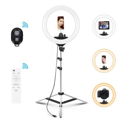 China 18 Inch PORTABLE Makeup Ring Light Photography Lamp LED Ring Light Dimmable Ringlight 3200K-5600K for sale