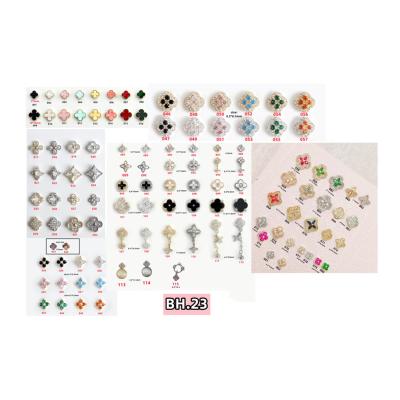 China Metal BH.23 Decoration for Nail Art Logo Design Nail Charms Brand Name Rhinestone for Diy Phone Case Card Issuance for sale