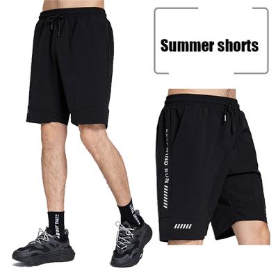 China 2022 New Sustainable Spring Sports Shorts Mens Ice Nylon Fabric Plus Size Running Jogger Fifth Breathable Quick Dry Pants In Stock for sale