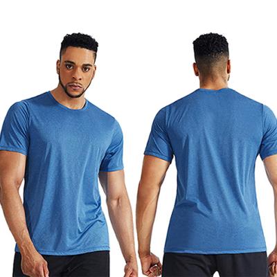 China Breathable Fitness Shorts Sleeve Men Loose Quick Dry Casual Running T-shirt Half Sleeve Breathable Basketball Sport Plus Size Mens T Shirts for sale