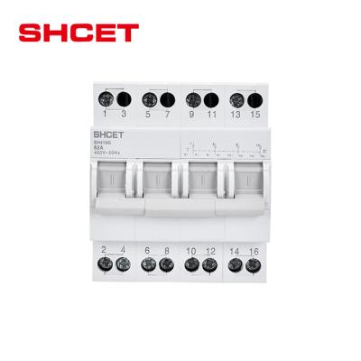 China SHCET SH419G socomec mini mcb electric modular manual rail 1-0-2 4p 20 amp 63a 100a din inverter top pricing supplier for sale