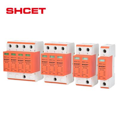 China Lightning protection system T2 AC SPD surge protector 2022 protection device 275v 385v 320v electric 3 phase din rail surge arrester price for sale