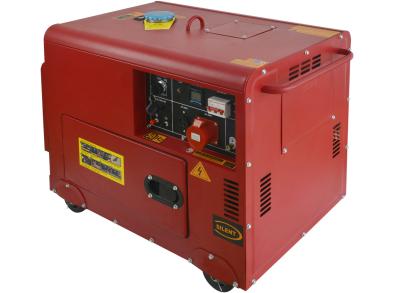 China 8500T 9500T generador silencioso de combustible doble rojo 3kw generador silencioso en venta