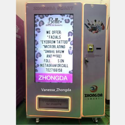 China Hotel Subway Station Shopping Mall Customer Sticker Screen Vending Machine For Hair Whips Clothing for sale