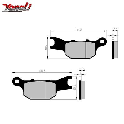 China NEW Non-Asbestos F273 Disc Pad Brake Motorcycle for sale