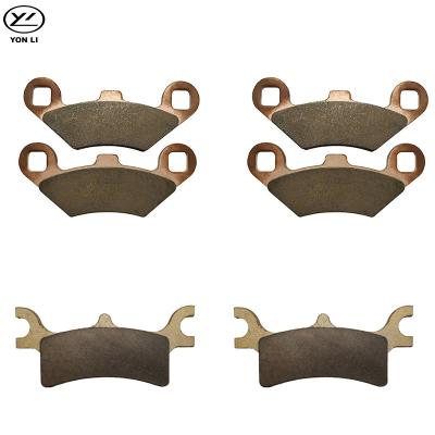 China Non-Asbestos 6 Pcs Full Set ATV UTV Flat Brake Pad For POLARIS Parts for sale