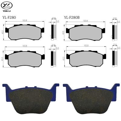 China Non-Asbestos 6 Pcs Full Set ATV UTV Flat Brake Pad For HONDA Parts Apply TO PIONEERING 700-4 SXS700 M4 for sale