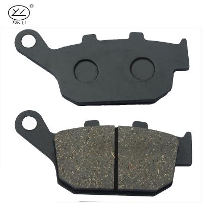 China Non-asbestos yongli friction plate brazil motorcycle brake pad for traseira cb300 spare parts for sale