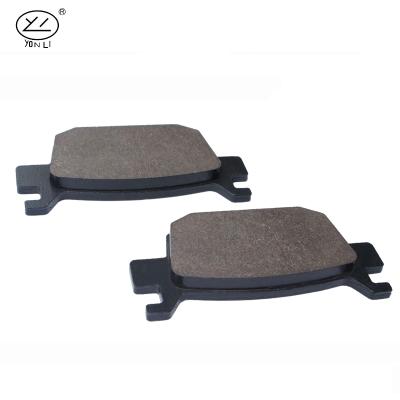 China Non-asbestos yongli friction plate Indonesia motorcycle brake pad for Honda Forza 250cc 2019 rear spare parts for sale