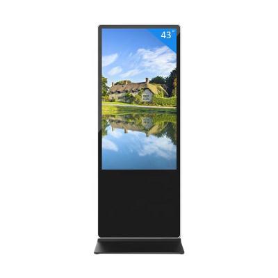 China Indoor Floor Standing Indoor Android Digital Signage Wifi 43 Inch LCD Advertising Player for sale