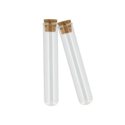 China Clear Common Medicine 120mm Glass Tube Common Weed Wials With Cork for sale