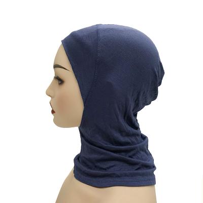 China 2022 Breathable Soft Inner Hijab Covers Muslim Women Stretch Turban Hat Stretch Tie Back Islamic Inners Underscarf Hijab Hats for sale