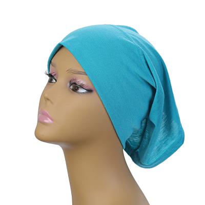 China Breathable Soft Breathable Underscarf Malaysia Wholesale Cotton Tank Top Soft Muslim Women Refine Inner Head Scarves Hijab Hats for sale