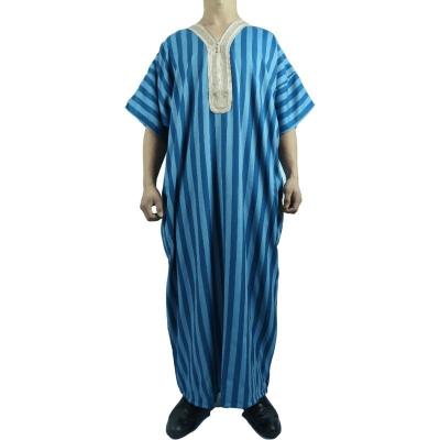 China 2022 Islamic Long Sleeve Dubai Abaya Dress Dubai Muslim Short Thobe Muslim Saudi Kaftan Long Dresses Middle East for sale