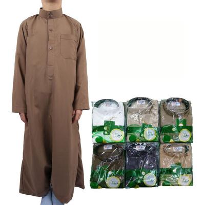 China Factory Wholesale Price Long Sleeve Durable Islamic Long Dress Muslim Comfortable Clothing Boys Robe for sale