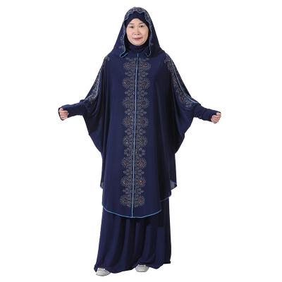 China Modest Muslimah Muslimah Styling Wholesale Fashion Muslim Abaya Prayer Dress Women's Rhinestone Abaya Dresses Jilbab Islamic Clothing Arab Ethnic Luxury Clothing for sale