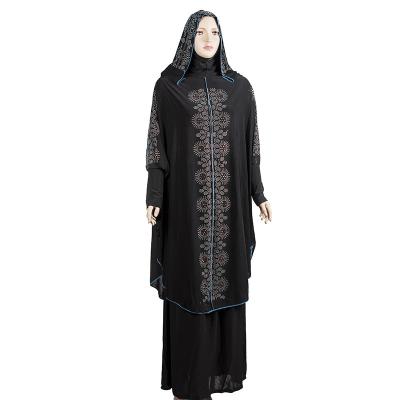 China Muslim Abaya Women's Dubai Prayer Fashion Dresses Rhinestone Islamic Clothing Arab Ethnic Luxury Turkish Clothing Wholesale for sale