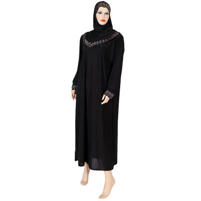 China Durable Hot Sale Muslim Dresses Soft Women Islamic Clothing With Hijab Abaya Elegant Muslim Long Dress for sale