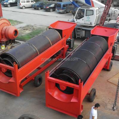 China Ore trommel moving screen rotary drum waste screen for sand wast trommel washing screen for sale