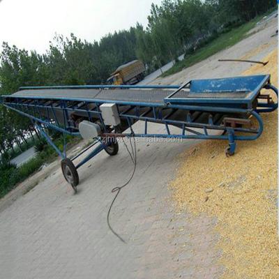 China Food Industry Waist Heat Resistant Adjustable Skirt Rubber Belt Conveyor Machine Price for sale