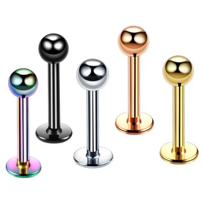 China 16G Punk Surgical Steel Ear Piercing Body Jewelry Labret Ring Lip Piercing Ring Ombligo for sale