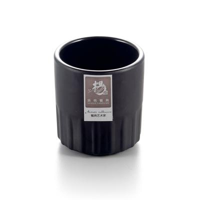 China Japanese Restaurant Sustainable Wholesale Black Plastic Cups for sale