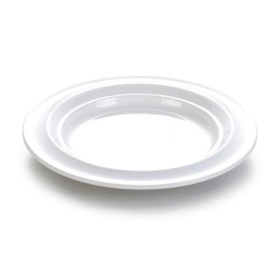 China New Style Restaurant Unbreakable Use Round Unbreakable Melamine Large 10 Inch White Dish for sale