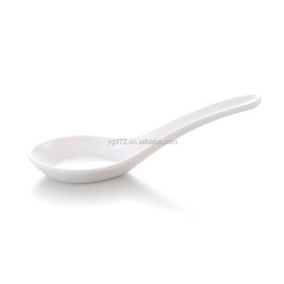 China Viable Plastic Melamine Chinese Soup Spoon for sale