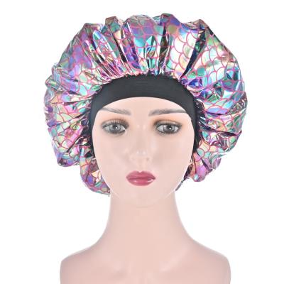 China Eco-friendly the most popular large satin hood hair cap nightcap tanning products for sale