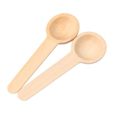 China Viable Kitchen Small Wooden Mini Spoons for Salt Condiment Coffee Honey for sale