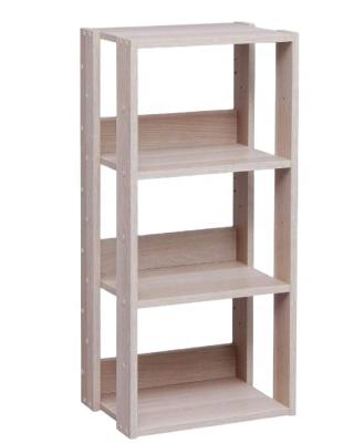 China Customized Japanese Natural Wooden Shelf Book Shelves Wooden Shelves for sale