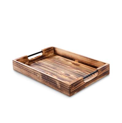 China Morden Country Wooden Tray Tray Farmhouse Decoration, Coffee Table Tray, Tea Tray or Fruit Wooden Tray for sale