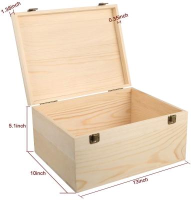 China China Handicraft Wooden Box With Hinged Cover Wooden Nested Wooden Box For Storage And Display for sale