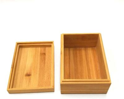 China Handmade bamboo wooden storage box with cover wooden storage box combination wooden box for storage for sale