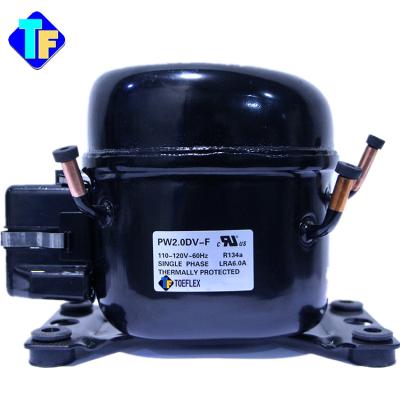 China Refrigeration Parts Toeflex Series Hermetic Refrigeration Compressor PW2.0DVF With R134a for sale