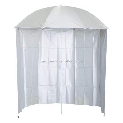 China All in 1 outdoor beach umbrella with removable side curtain for sale