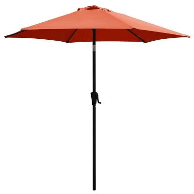 China Antique Simple Color Outdoor Patio Umbrella With Steel Frame for sale