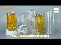 330ml 350ml disposable pet drink bottles with pull tab screen printing custom logo