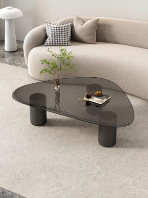 China Tempered Glass Tea Table in Nordic stijl Hotelmeubelen Villa Glaskoffietafel Te koop