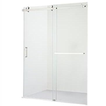 China 10mm Frosted Glass Sliding Shower Doors Explosion Proof Shower Glass Panel for sale