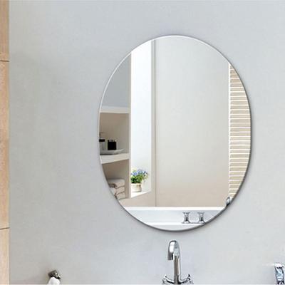 China Round Oval Led Mirror Glass Clear Mirror Glass For Bathroom for sale