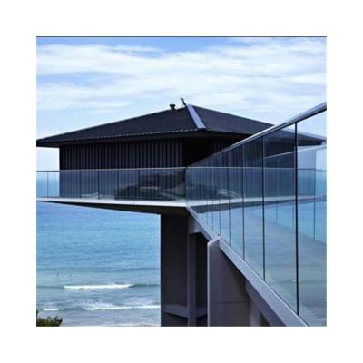 China Modern Laminated Glass Balustrade CCC Tempered Glass Staircase for sale