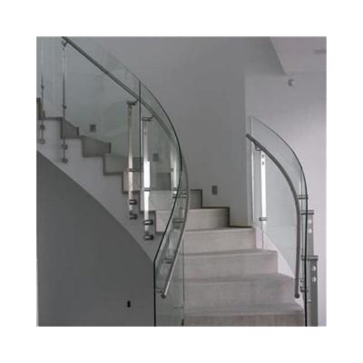 China Decoratief aluminium glazen balkonrail Modern aluminium glazen balkonrail Te koop