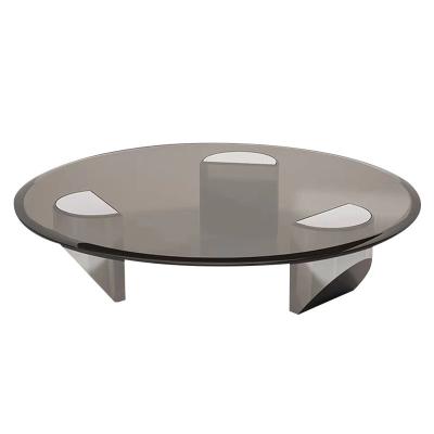 China Stainless Steel Tempered Glass Tea Table Rectangle Table Top Glass for sale