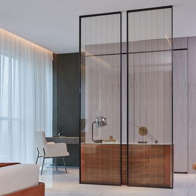 China Modern Office Glass Screen 3mm-12mm Tempered Glass Room Divider Panel for sale