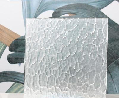 China Ice Flower Frosted Window Glass Stained Lacquered Glass White for sale