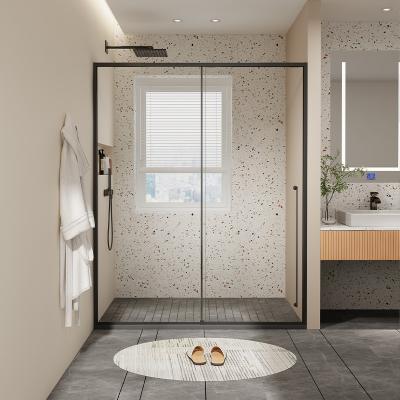 China Narrow Frame Bathroom Glass Partition 3mm-12mm Glass Shower Room Divider for sale